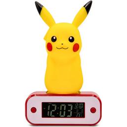 PokémonPikachu Vækkeur med Lys 18 cm