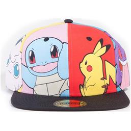 Pokemon Multi Pop Art Snapback Cap