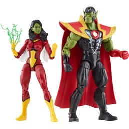 AvengersSkrull Queen & Super-Skrull Marvel Legends Action Figures 15 cm