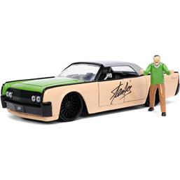 Lincoln Continental 1963 med Stan Lee Figur Diecast Model 1/24