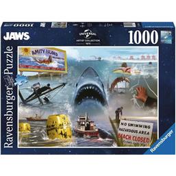 Jaws - Dødens GabJaws Universal Artist Collection Puslespil (1000 brikker)