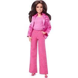 BarbieGloria Wearing Pink Power Pantsuit Dukke
