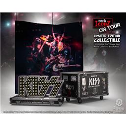 KissKiss Rock Ikonz On Tour Road Case Statue + Stage Backdrop Set Alive! Tour