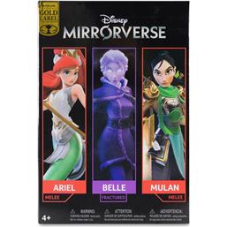 DisneyMulan, Belle (Fractured) & Arielle (Gold Label) Disney Mirrorverse Action Figures 13-18 cm