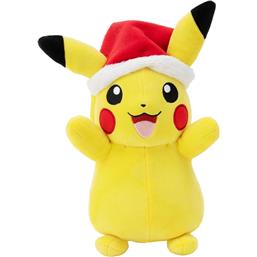 Winter Pikachu with Christmas Hat Bamse 20 cm