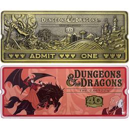 D&D The Cartoon Replica 40th Anniversary Rollercoaster Ticket Limited Edition