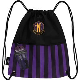 WednesdayNevermore Academy Purple Drawstring Bag
