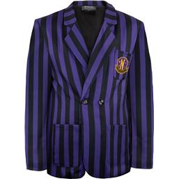 WednesdayNevermore Academy Purple Striped Blazer Jacket