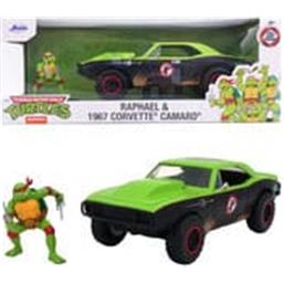Ninja TurtlesChevy Camaro Raphael Diecast Model 1/24 