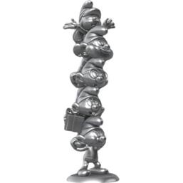 Smurfs Column Silver Statue Limited Edition 50 cm