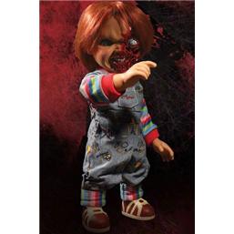 Child's Play: Child´s Play 3 Designer Series Talking Pizza Face Chucky 38 cm