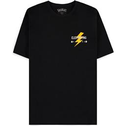 Black Pikachu Electrifying Line-art T-Shirt