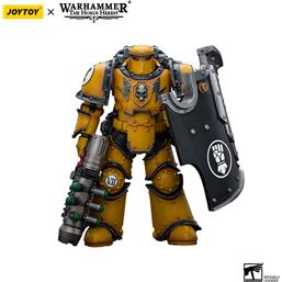 WarhammerImperial Fists Legion MkIII Breacher Squad Legion Breacher with Graviton Gun Action Figure 1/18 12 c