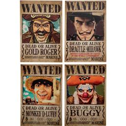 One Piece Wanted Køleskabs Magneter 4-Pak