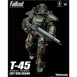 FalloutT-45 Hot Rod Shark Power Armor FigZero Action Figure 1/6 37 cm