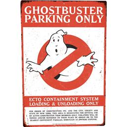 Ghostbusters Parking Only Tin Skilt