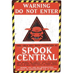 Spook Central Tin Skilt