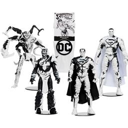Superman Series (Sketch Edition) (Gold) Page Punchers Action Figures & Comic Book 4-Pack 18 cm