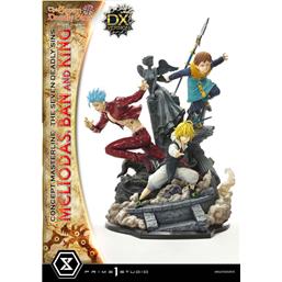 Manga & AnimeMeliodas, Ban and King Deluxe Version Concept Masterline Series Statue 55 cm