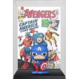 Captain America (Avengers 4 1963) Marvel POP! Comic Cover Vinyl Figur (#27)
