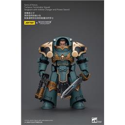 Tartaros Terminator Squad Sergeant With Volkite Charger And Power Sword Action Figure 1/18 12 cm