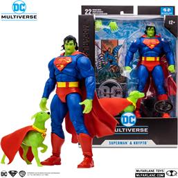 Superman & Krypto (Return of Superman) Action Figure 18 cm - Platinum Edition