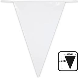 Diverse: Flagbanner - Hvid - Mellem - 10 meter