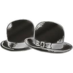 Gøg og Gokke: Bowler Hats Metal Pin