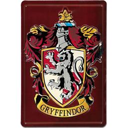 Harry Potter: Gryffindor Tin Skilt  20 x 30 cm