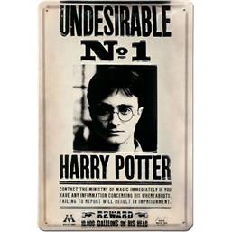 Harry PotterUndesirable No 1 3D Tin Skilt  20 x 30 cm