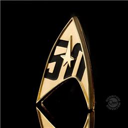 Star Trek Replica 1/1 50th Anniversary Magnetic Starfleet Badge