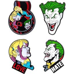 Joker & Harley Quinn Pins 4-Pak