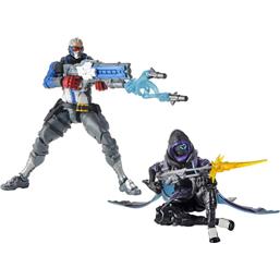 Overwatch: Ana and Soldier 76 Ultimates Action Figures 15 cm