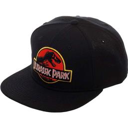 Jurassic Park Logo Black Snapback Cap