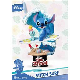 Lilo & StitchStitch Surf D-Stage PVC Diorama 15 cm