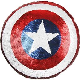 Captain America Paillette Pude 30 cm