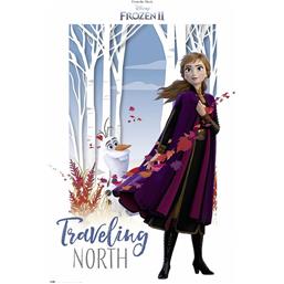 Frost: Anna og Olaf Traveling North Plakat