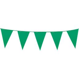 Grøn Flagbanner - Lille - 3 meter