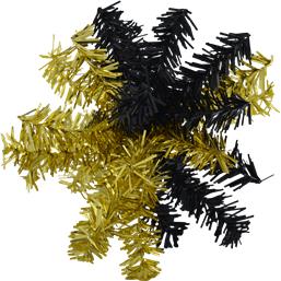 DiverseSmå Guld/sort dekorationsstjerne 10 cm 6 styk