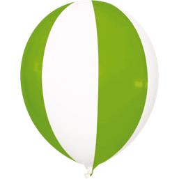 Grøn/hvid Luftballon ballon 35 cm