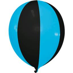 Blå/sort Luftballon ballon 35 cm