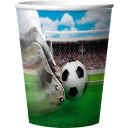 Fodbold 3D plastikkrus 4 styk