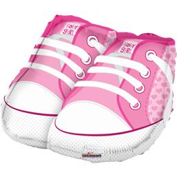 Balloner FolieBaby Sko Folieballon Pink 46 cm