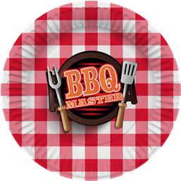 BBQ Grillfest: Grillmaster Paptallerkener 27 cm 8 styk