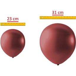 Diverse: Bordeaux Latex balloner 31 cm 100 styk