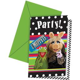 Muppets Invitationer 9 x 14 cm 6 styk