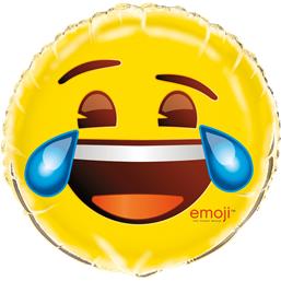 Emoji Græder af grin Folie ballon 46 cm