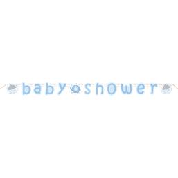 Baby shower blå elefant Pap Banner 160 cm