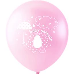 Balloner LatexLyserød elefant Balloner Baby shower 30 cm 8 styk