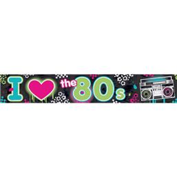 80er Fest80'erne Banner 762 cm